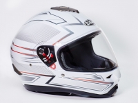 Шлем для мотоцикла G-342 WHITE LINE (white grey) Шлем для мотоцикла G-342 WHITE LINE (white grey)